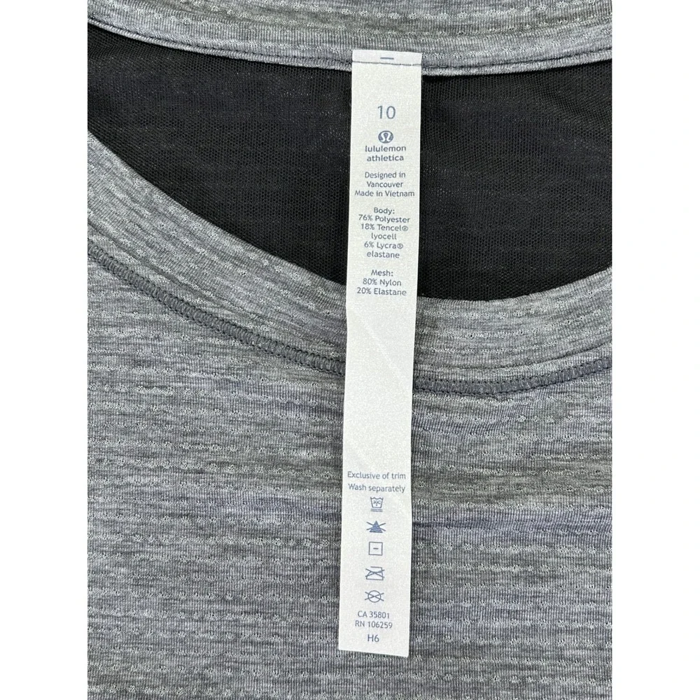 Lululemon Women's 10 Cropped‎ Performance Top Athleisure Wear Shirt